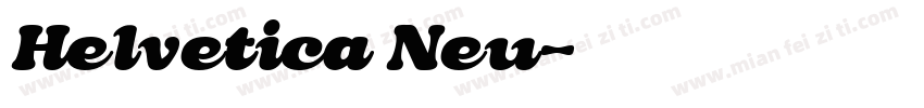 Helvetica Neu字体转换